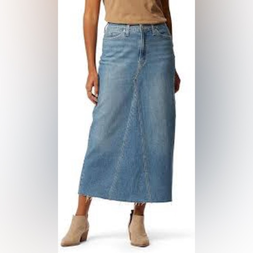 Levi's Light Blue Maxi Denim Skirt